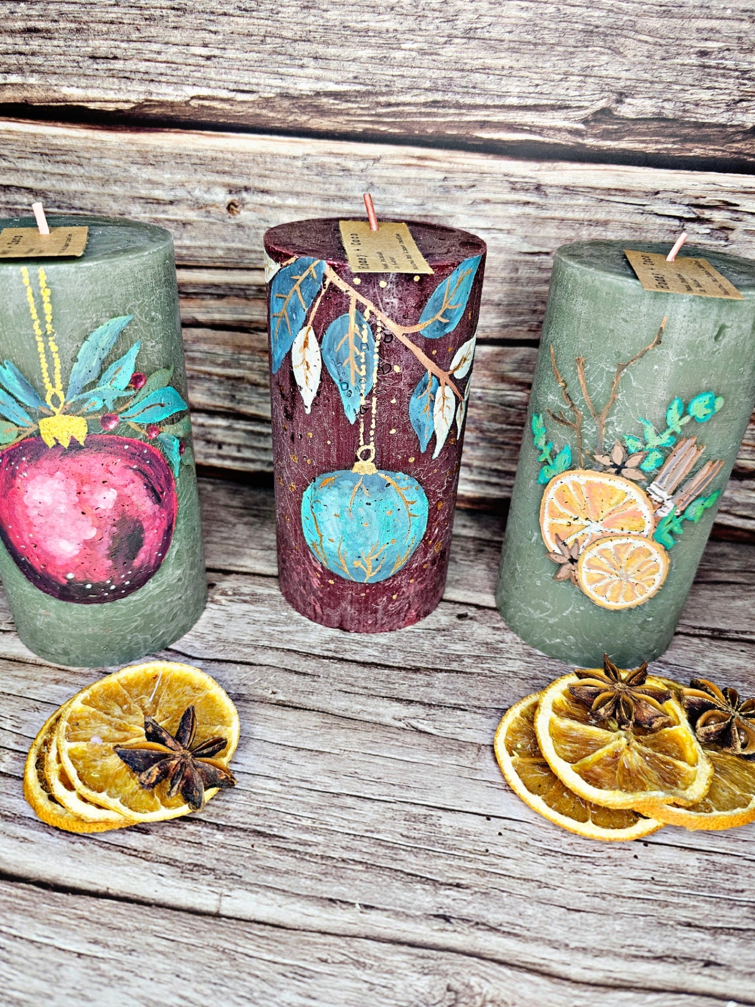 Hand Painted Candles