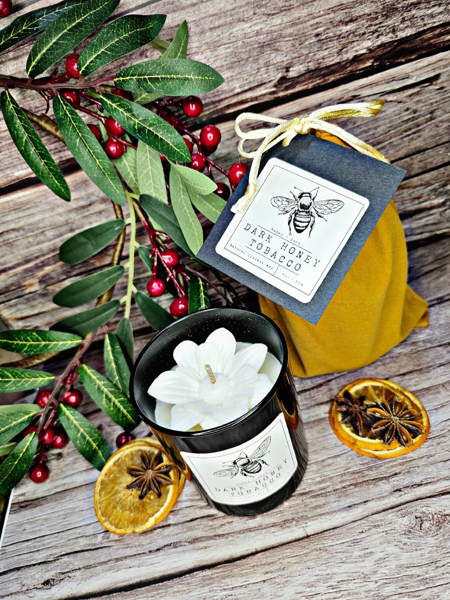 Dark Honey + Tobacco Candle