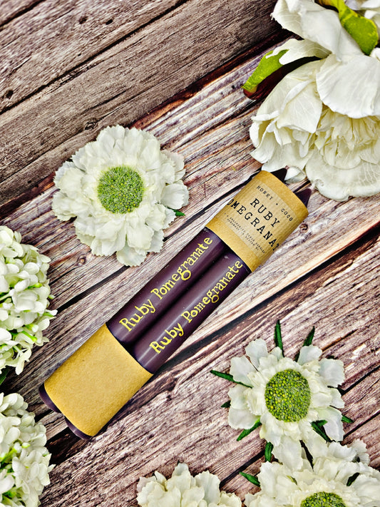 Ruby Pomegranate Taper Candles