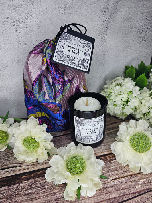 Sparkling Peach Flora Candle